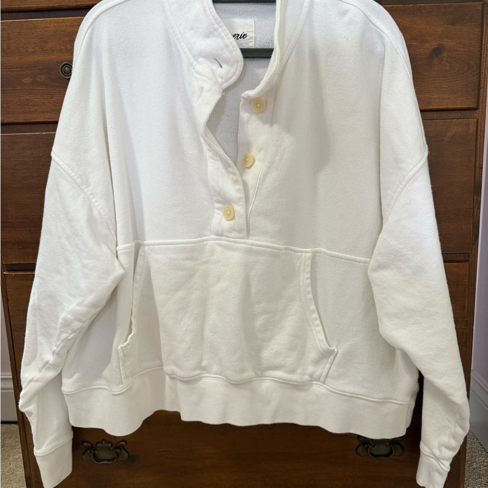 Aerie white pullover size large